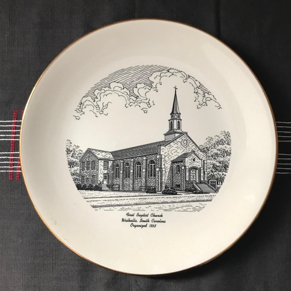 Vintage Church Plate: Walhalla, SC